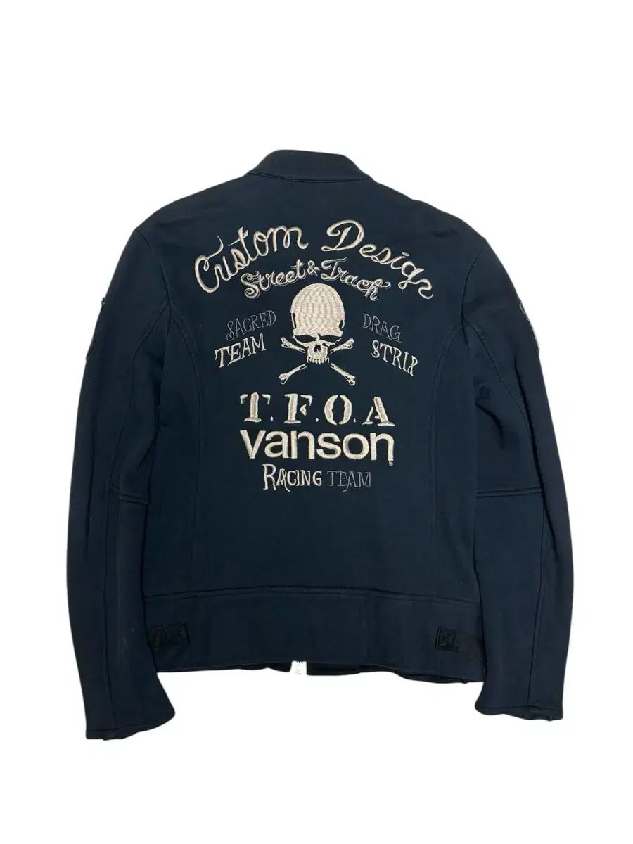 VANS バンズ vanson 武装戦線 TFOA ツーウェイ コットン バイカー ジャケット S