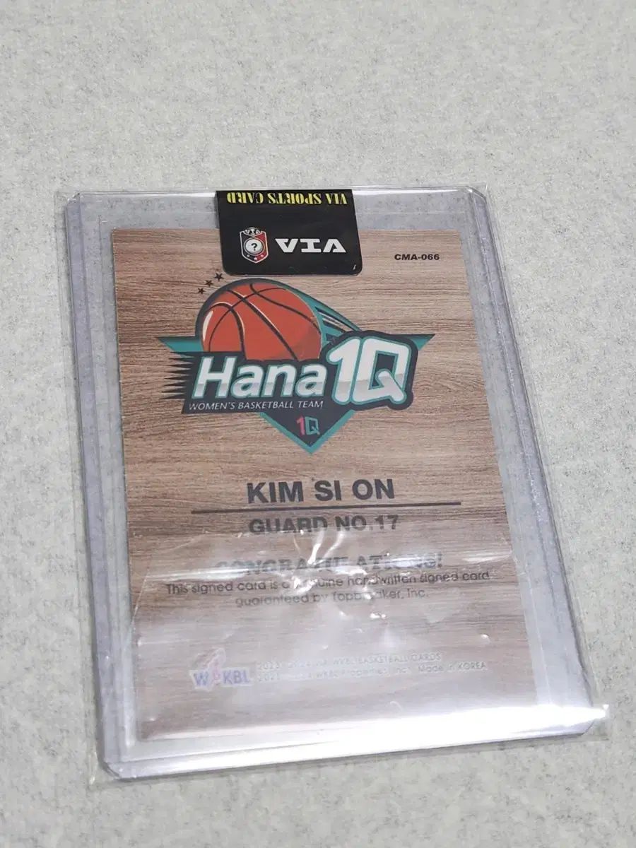 VIA WKBL キムシオン マフィオート 1