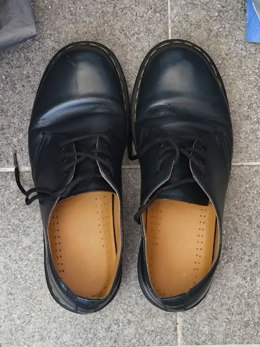 UK 8 270 DR MARTENS ドクターマーチン 1461 スムース ネイビー ブラック X