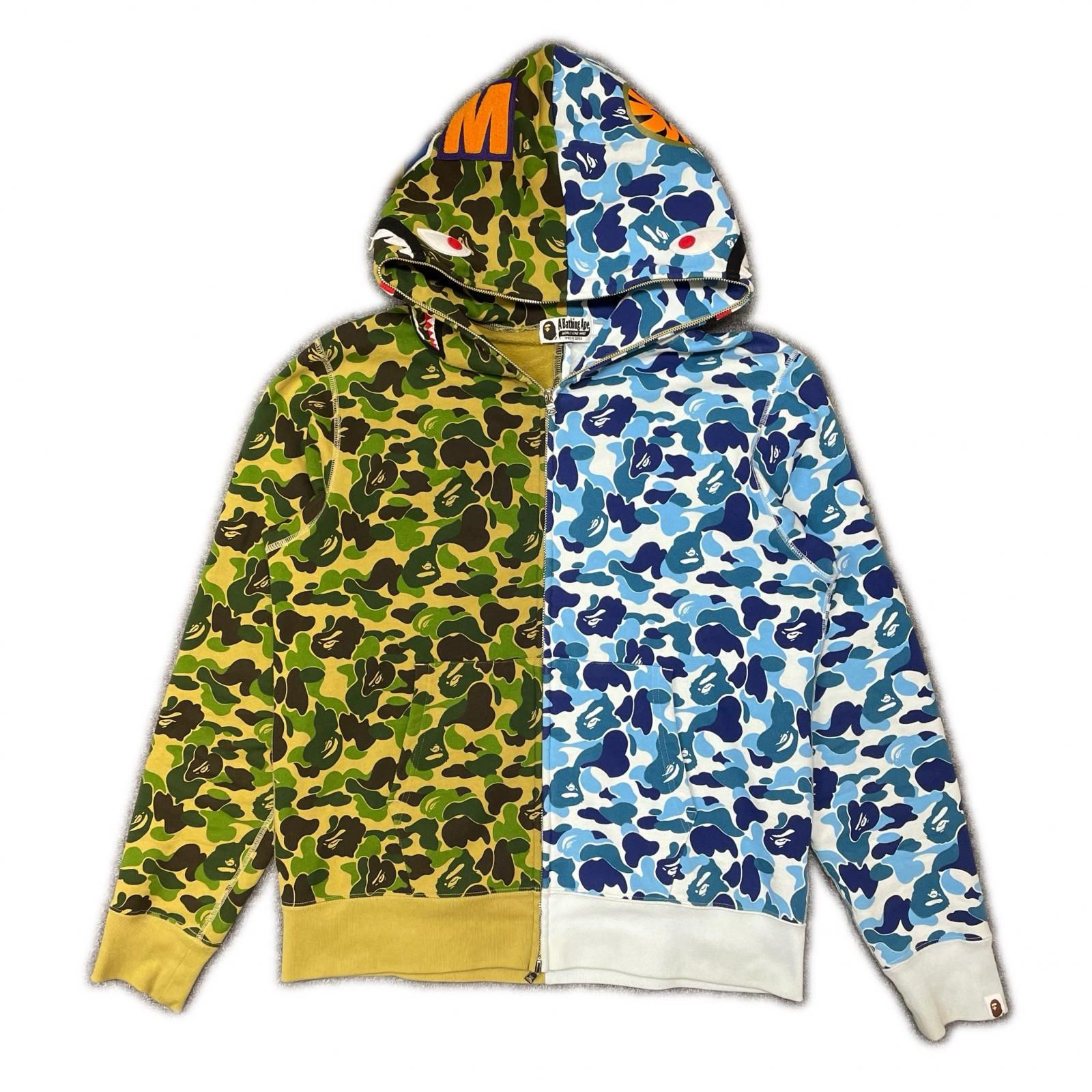 A BATHING APE カモシャークフルジップアップパーカー スウェット 
