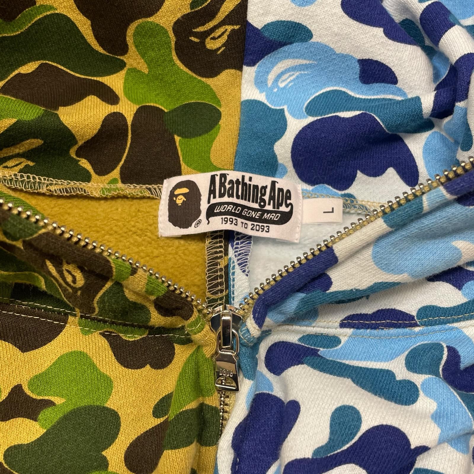 A BATHING APE カモシャークフルジップアップパーカー スウェット 