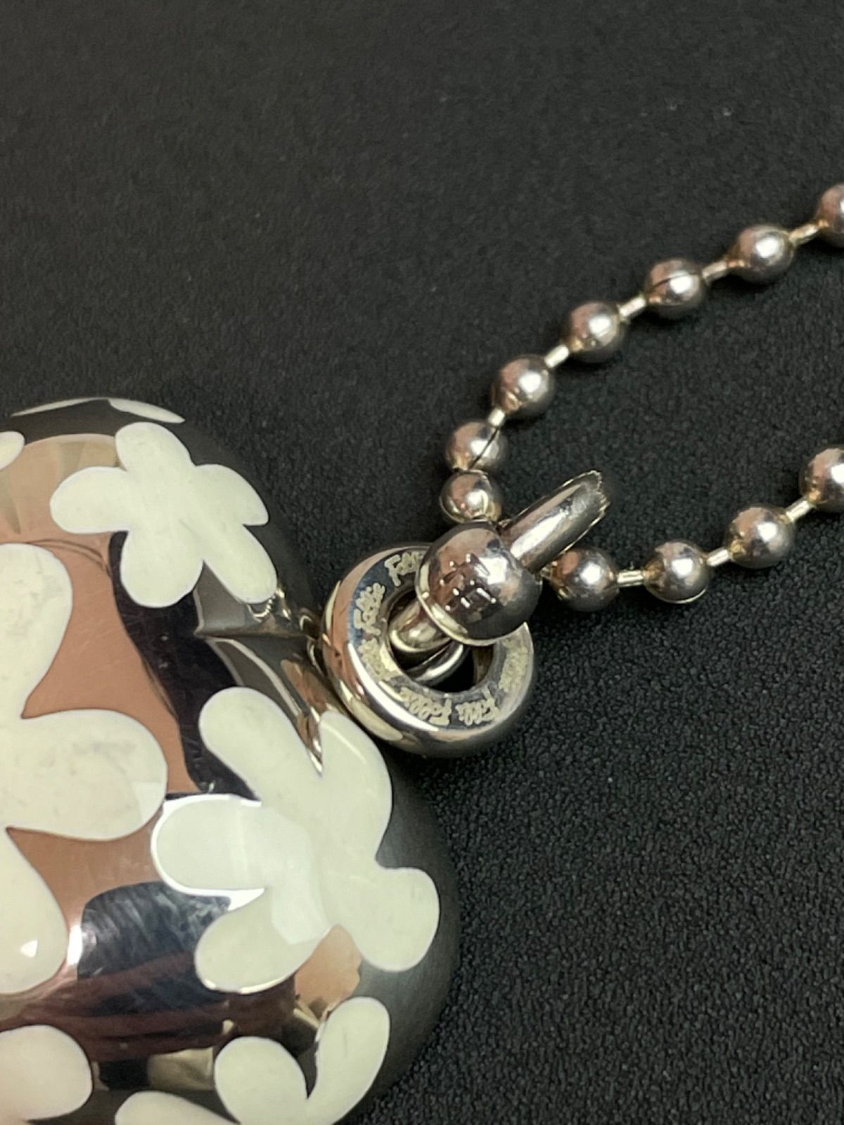 美品】Folli Follie フォリフォリ ハート＆フラワー ネックレス - メルカリ