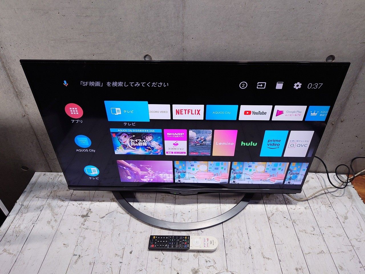 ☆状態良好☆ SHARP シャープ 40V型 4K 液晶テレビ AQUOS 4T-C40AJ1