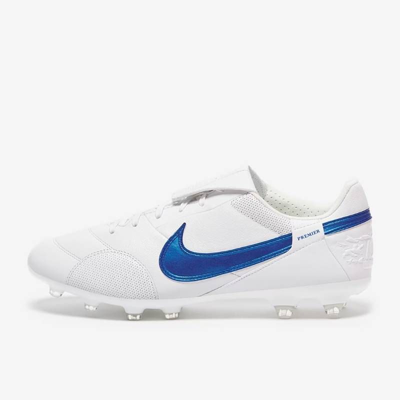 匿名配送 Nike サッカー スパイク The Premier III FG ホワイト ブルー