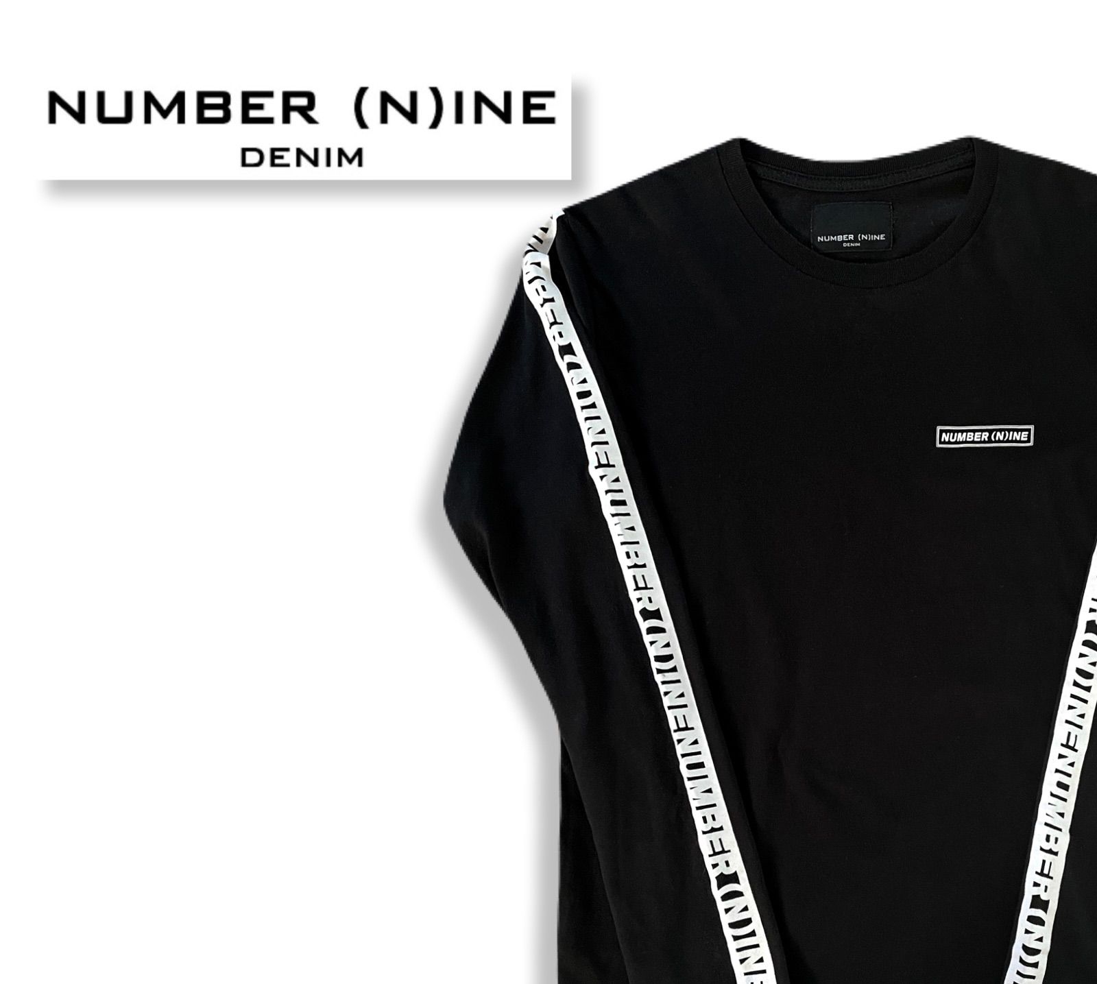NUMBER (N)INE ナンバーナイン ロングスリーブ ロンT ブラック サイズ