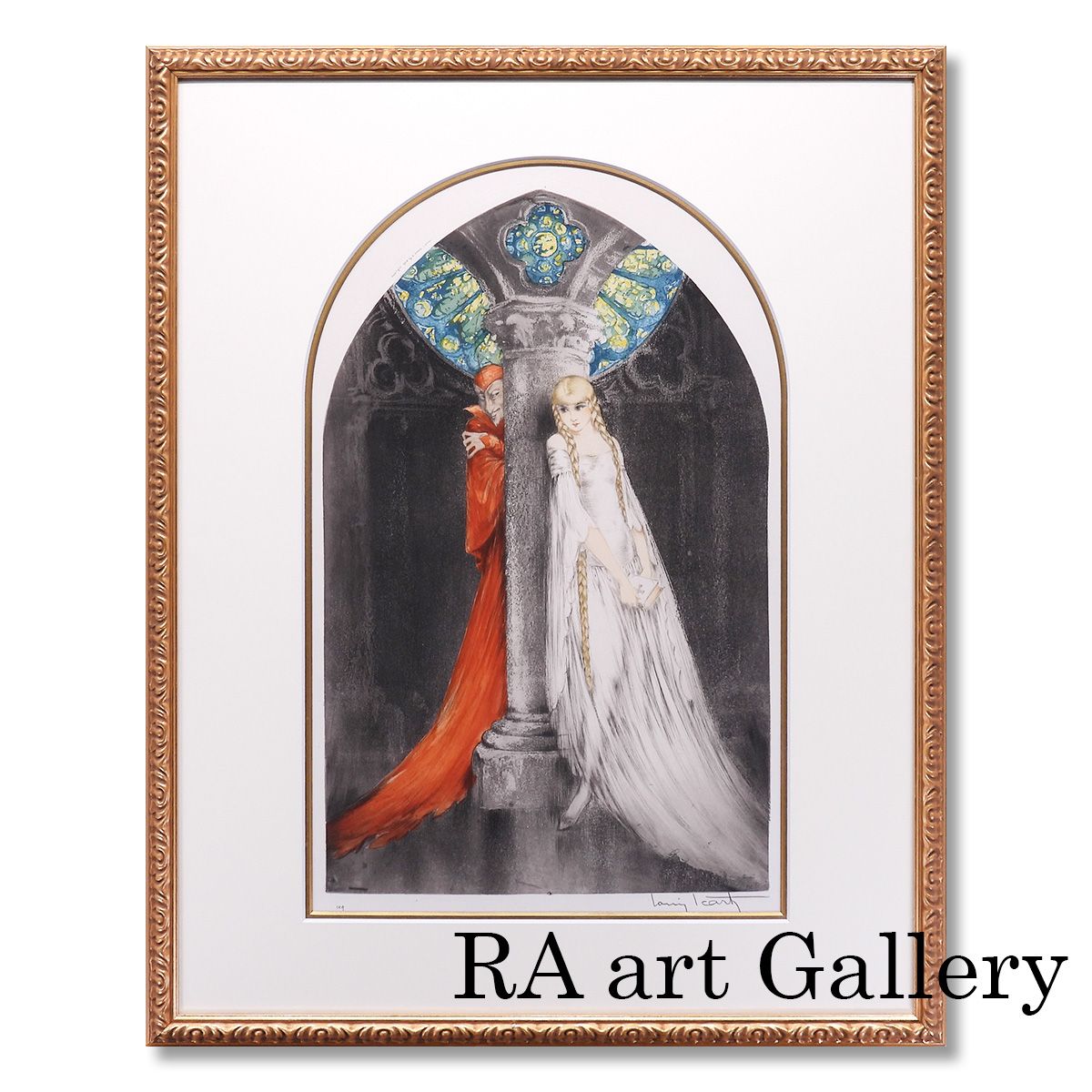 ルイ・イカール ファウスト 人物画 女性像 戯曲 マーガレット 作家直筆