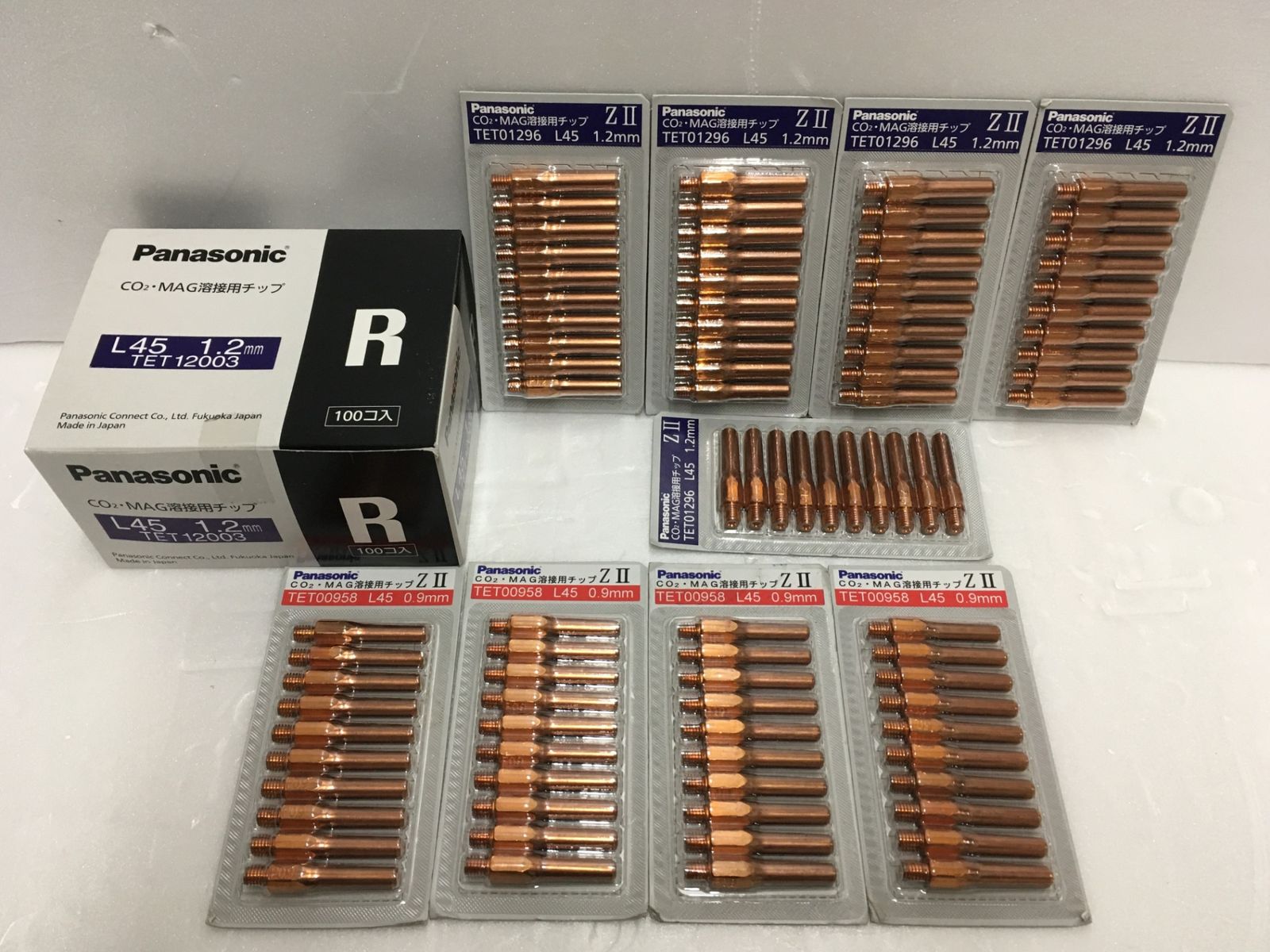 Panasonic CO 2 MAG溶接用チップ 3種類セット 長期保管 品 囗G