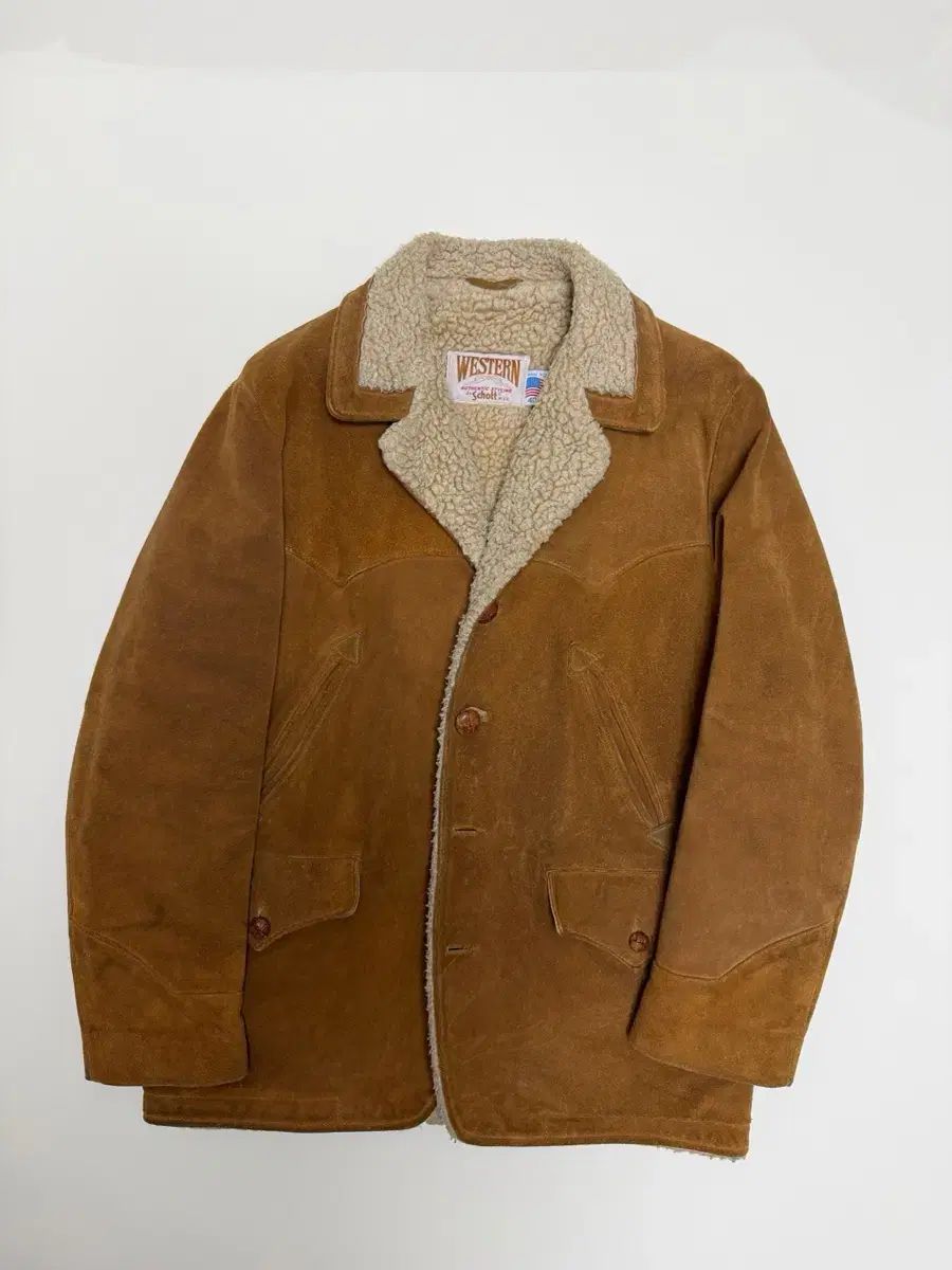 ウェスタン ショート Schott NYC スウェード ムートン