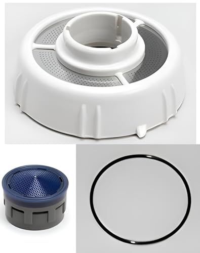 ナショナルNational松下電工用 洗面シャワーヘッド交換部品 メンテ3点セット。散水板 + 泡沫金具 + Oリング。 メンテ3点セット [ CQ01BU201 + CQ563B10 + CQ563B15 ]★m