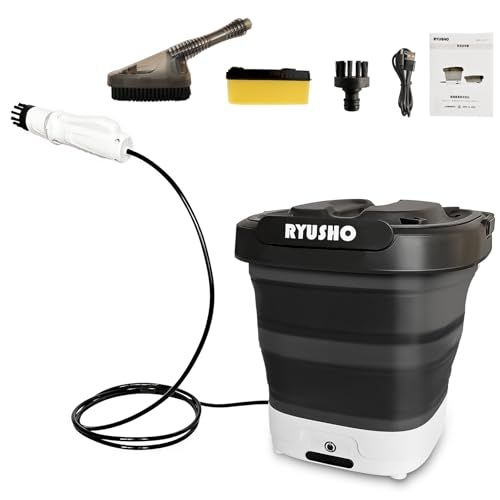 高圧洗浄機 コンパクト タンク式 洗浄機 ハンディコードレス 充電式高圧洗浄機 コード 水道接続不要 12 Lタンクロング毛ブラシ スポンジブラシ付き 防災用 簡易シャワー 園芸 墓石清掃 自転車 バイク 洗車 ペット清掃 キャンプ用品 グレー m