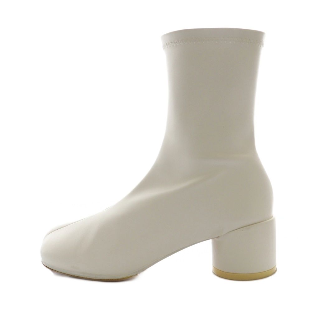 エムエムシックス メゾンマルジェラ MM 6 Maison Margiela アナトミック アンクル ブーツ anatomical ankle boots ショート 37 白 ホワイト SS OS