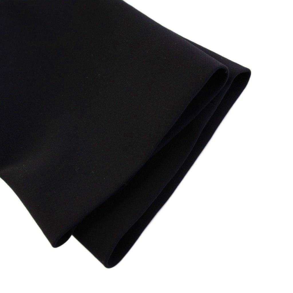  フォクシーニューヨーク FOXEY YORK ワンピース 七分袖 ひざ丈 スクエアネック 38 黒 39843 KH 長袖 七分袖 ひざ丈ワンピース