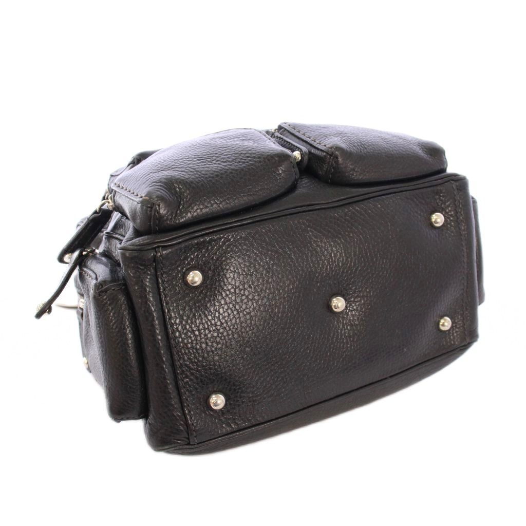 トッズ TOD'S ハンドバッグ レザー ワンカラー 黒 ブラック /BB - メルカリ