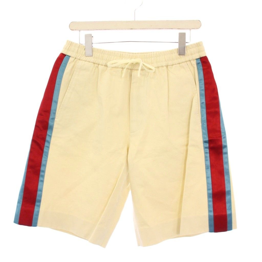 グッチ GUCCI SIDE LINE SHORT PANTS サイドライン ショートパンツ イージー 44 ベージュ 575322 KH