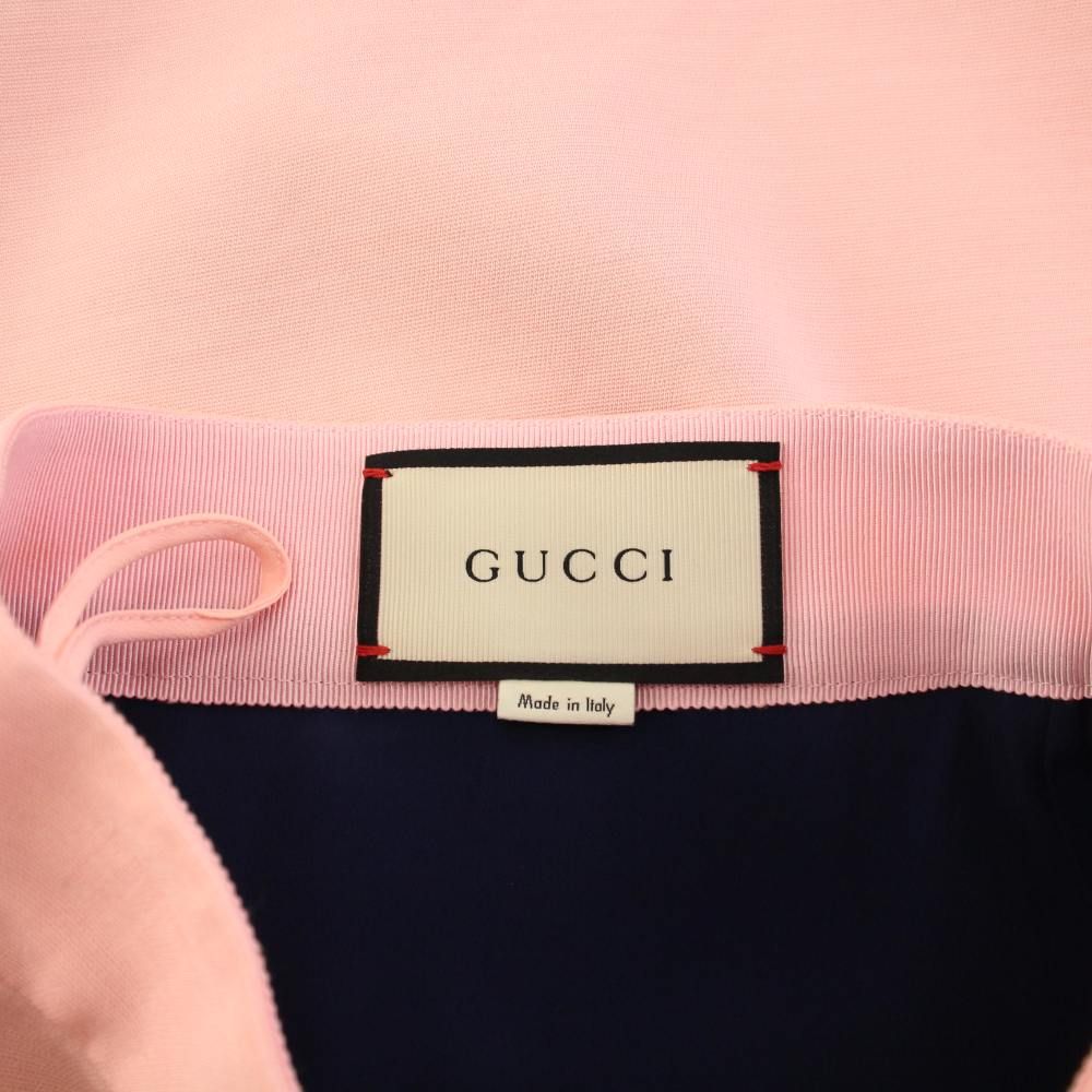 グッチ GUCCI タイトスカート ひざ丈 フリル ピンク 38453896 /KH  