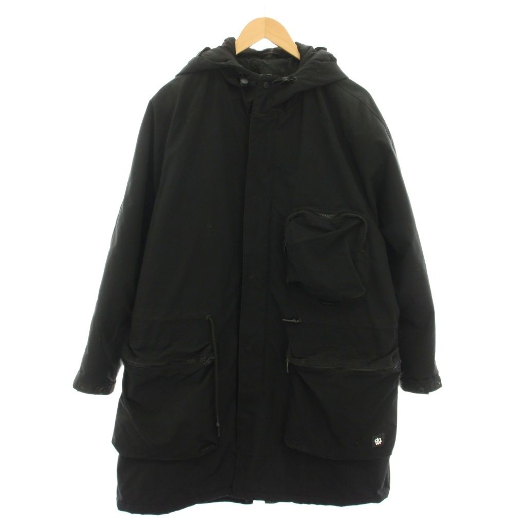 まめZARA ザラ レディース モッズコート 黒 フード L ミドル丈 ラ*ス様 【レア】ZARA ザラ レディース モッズコート 黒 フード S ミド