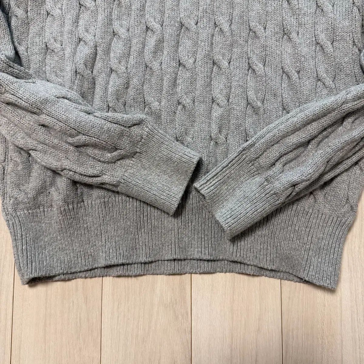 【新品・未使用】ポロラルフローレン ケーブルニット ハーフジップ グレー S ポロ ラルフローレン ケーブル編み ニット ハーフジップ グレー - メルカリ