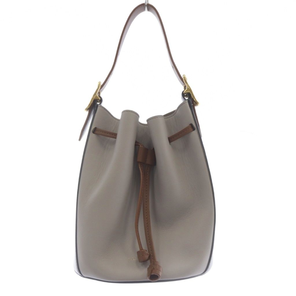 ジェイ エムデヴィッドソン J M Davidson poppy 2 WAYバッグ ショルダーバッグ ハンドバッグ ロゴ グレー 紺 ネイビー