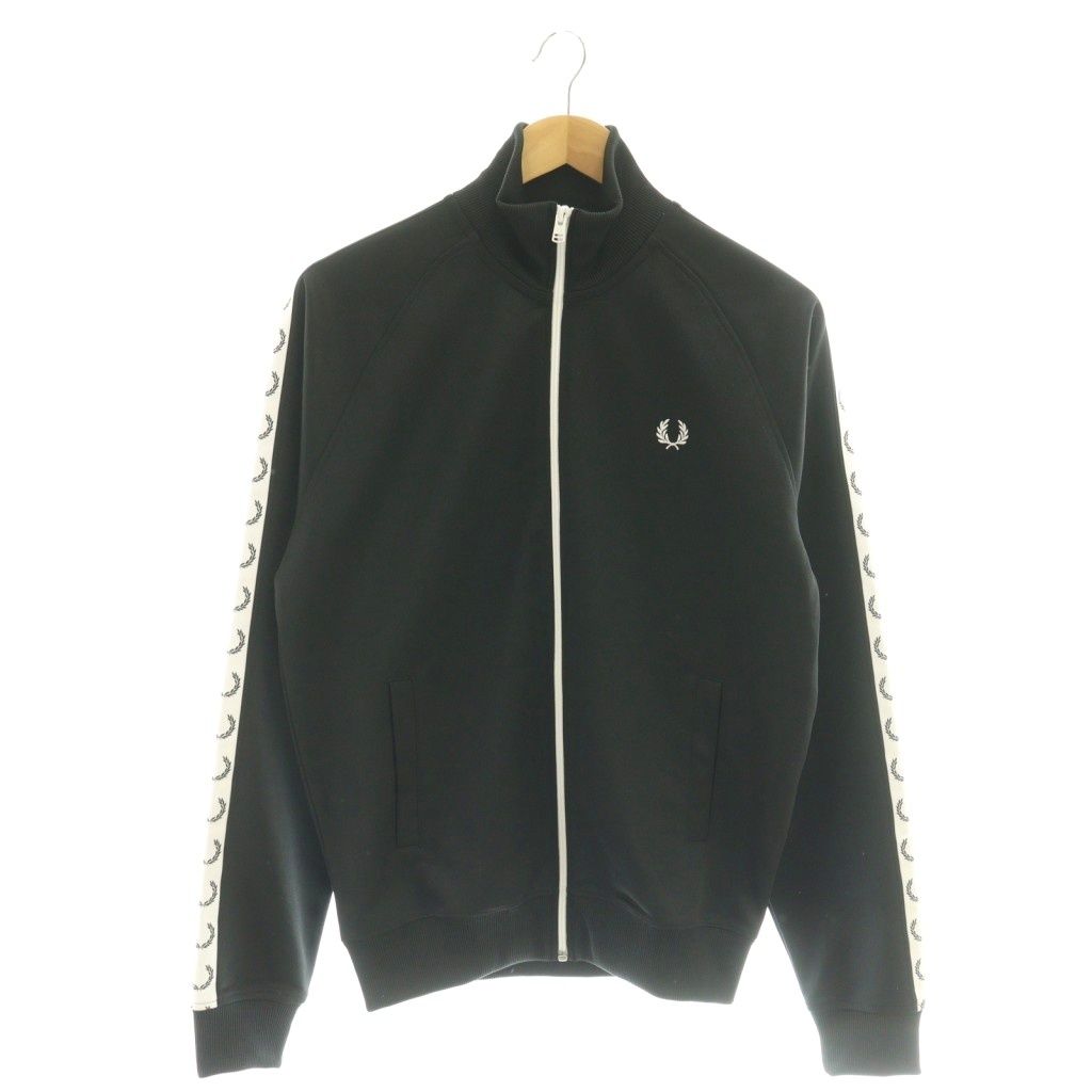 フレッドペリー FRED PERRY Taped Track Jacket トラックジャケット ブルゾン S ブラック J 4620 DF OS