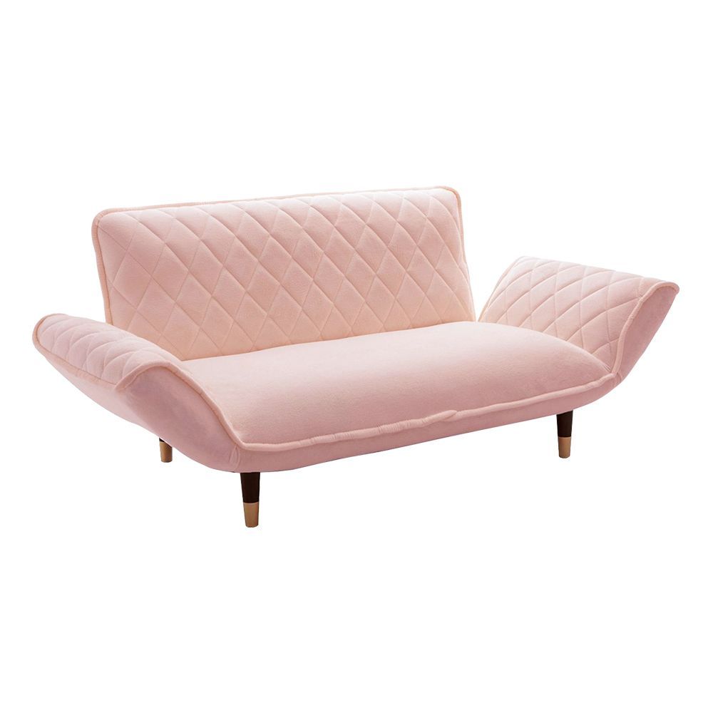 大人かわいい ダイヤモンドキルトカウチソファー 2人掛け Chammy チャミー SH 07 OKDK 2 P PKBK