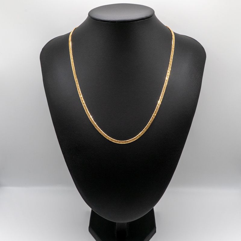 仕上げ K 18 18金 喜平ネックレス 8面カットトリプル 50 cm 12 3 g 造幣局刻印あり ホールマーク