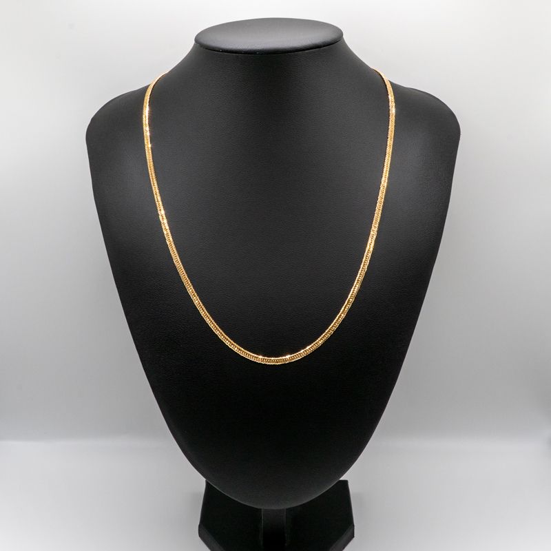 仕上げ K 18 18金 喜平ネックレス 12面カットトリプル 55 cm 13 6 g 造幣局刻印あり ホールマーク