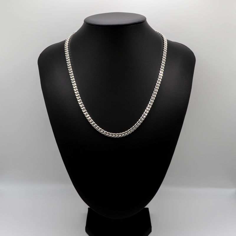 仕上げ SV 925 シルバー925 喜平ネックレス 2面カットシングル 50 cm 36 7 g