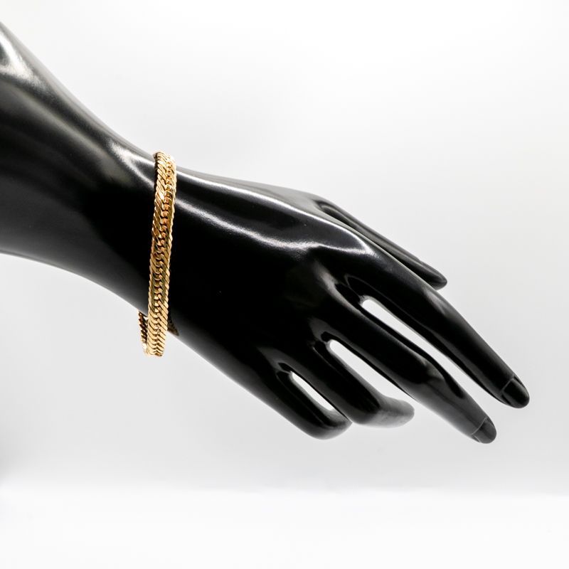 仕上げ K 18 18金 喜平ブレスレット 12面カットトリプル cm 3 g 造幣局刻印あり ホールマーク