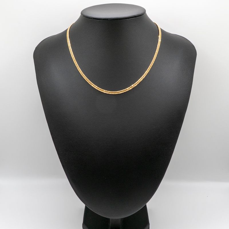 仕上げ K 18 18金 喜平ネックレス 12面カットトリプル 40 cm 10 g 造幣局刻印あり ホールマーク