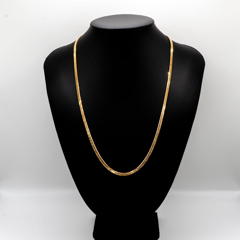 仕上げ K 18 18金 喜平ネックレス 12面カットトリプル 55 cm 13 7 g 造幣局刻印あり ホールマーク