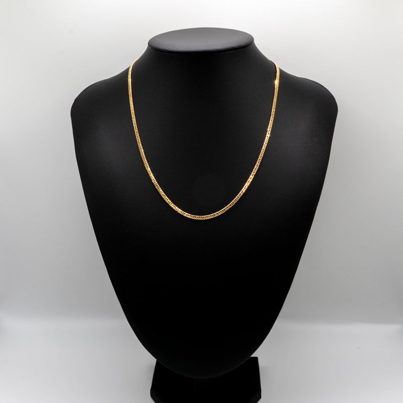 仕上げ K 18 18金 喜平ネックレス 6面カットダブル 45 cm 10 3 g 造幣局刻印あり ホールマーク