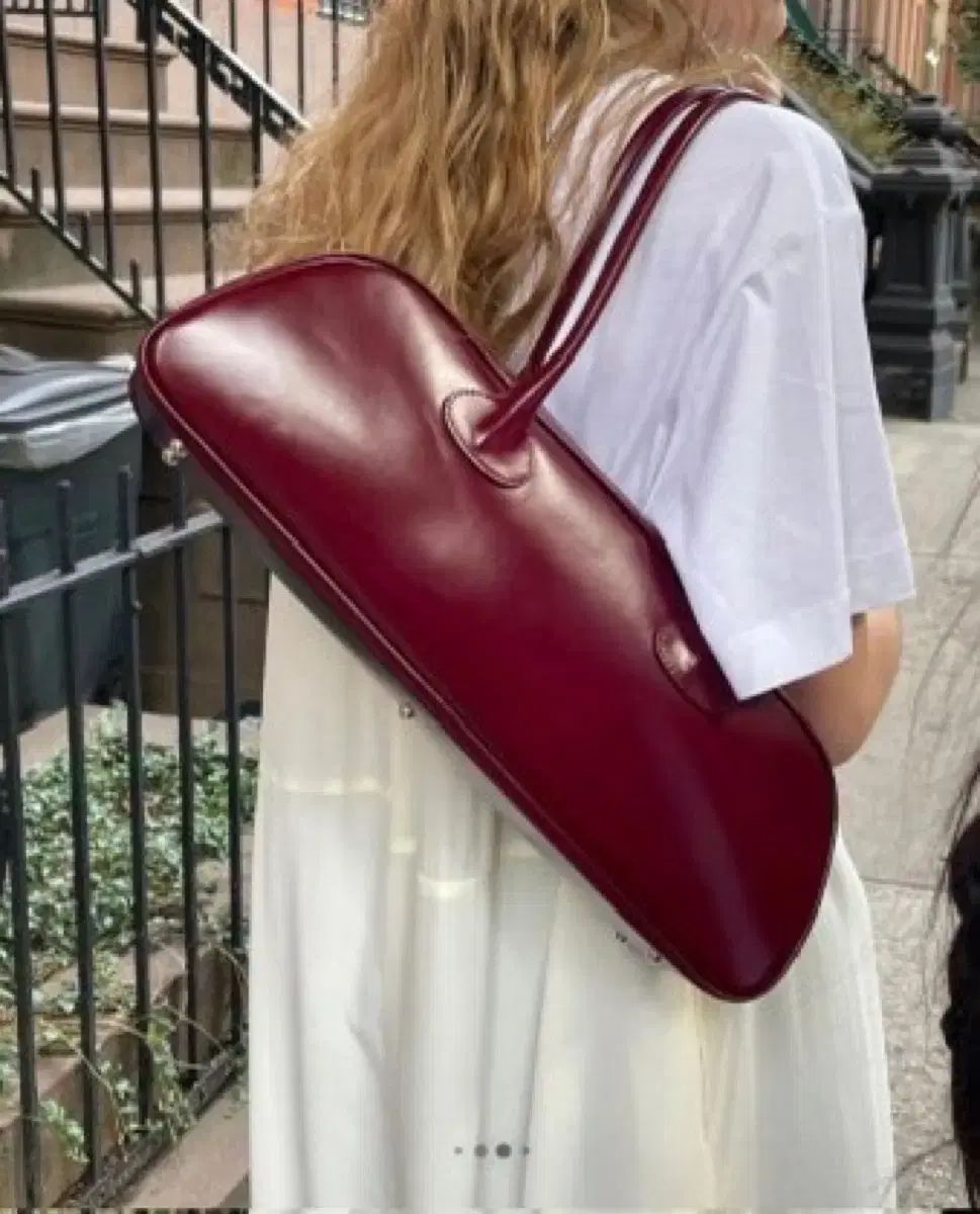 ポツポツ ボーリングバッグ バーガンディ