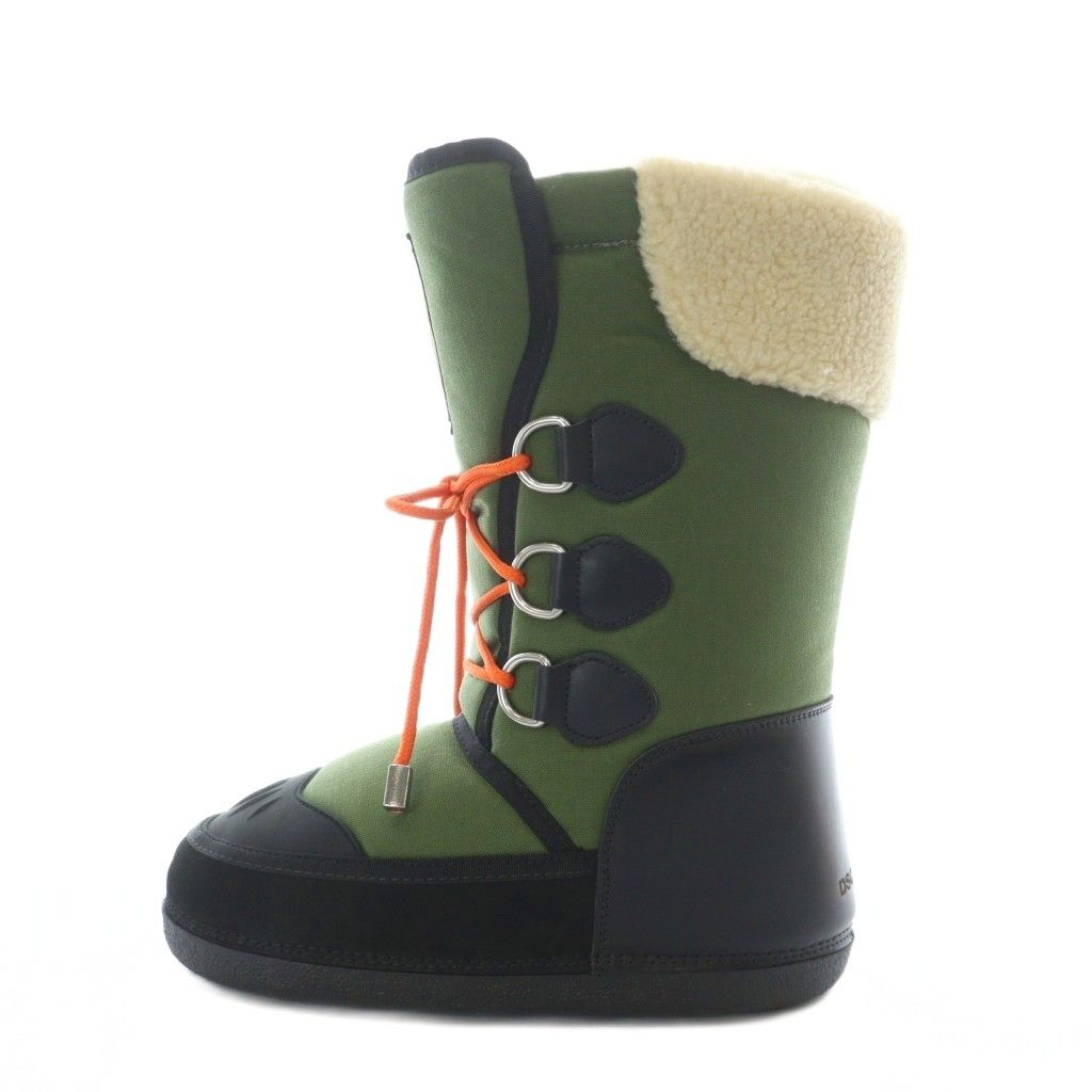 ディースクエアード スノーブーツ 41 42 43 25 5 cm 26 27 OLIVE オリーブ レースアップ RI OS