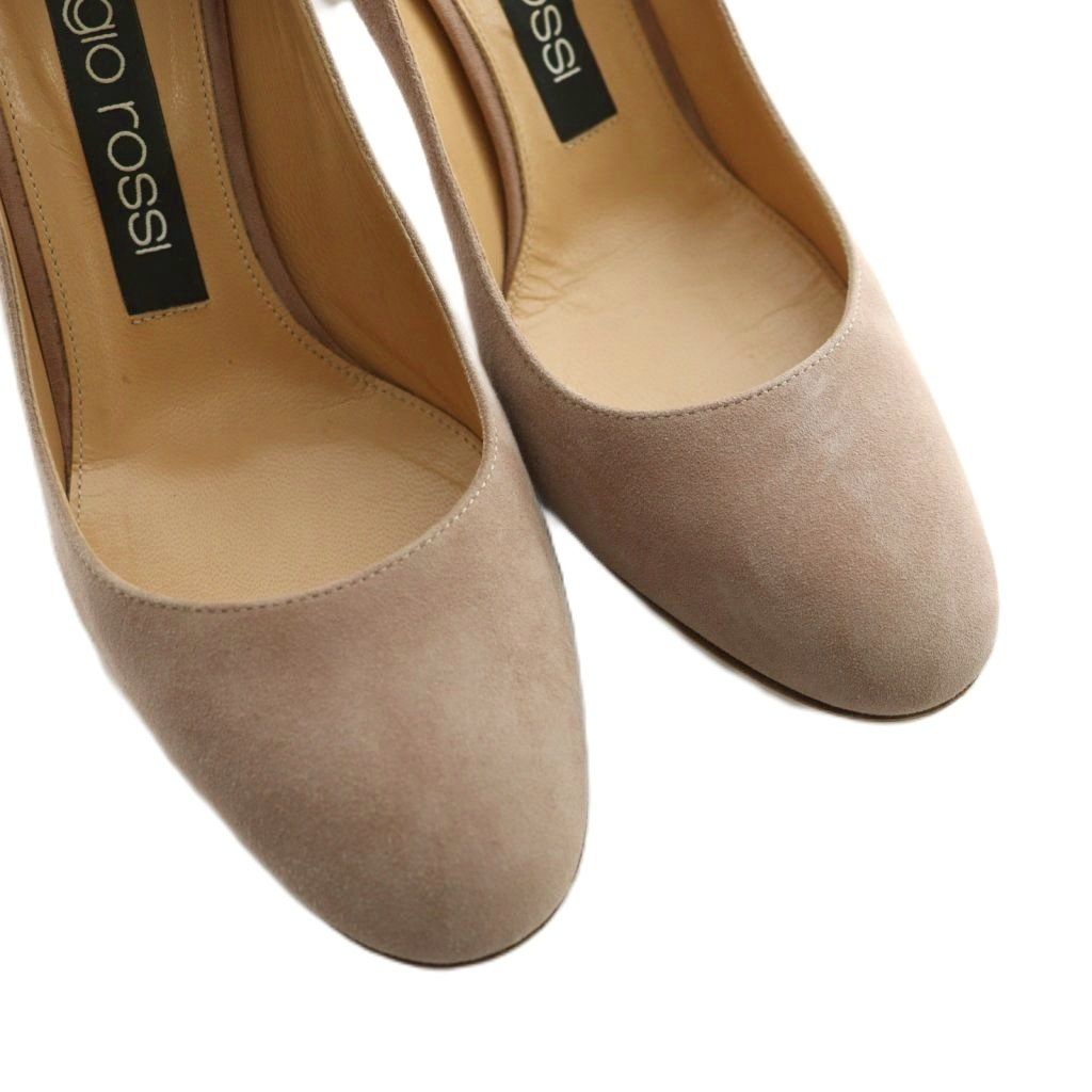 セルジオロッシ Sergio rossi パンプス スエード 36.5 ピンクベージュ