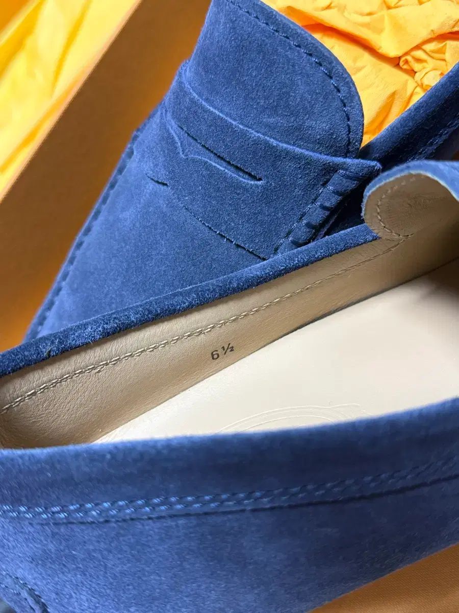  TOD S トッズ ドライビングシューズ ネイビー 25 5 cm ローファー ブーツ 革靴