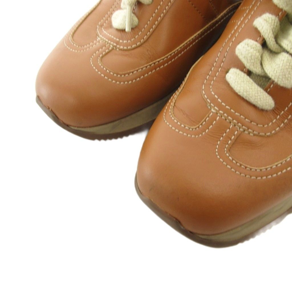 エルメス HERMES クイック Hロゴ レザー スニーカー シューズ