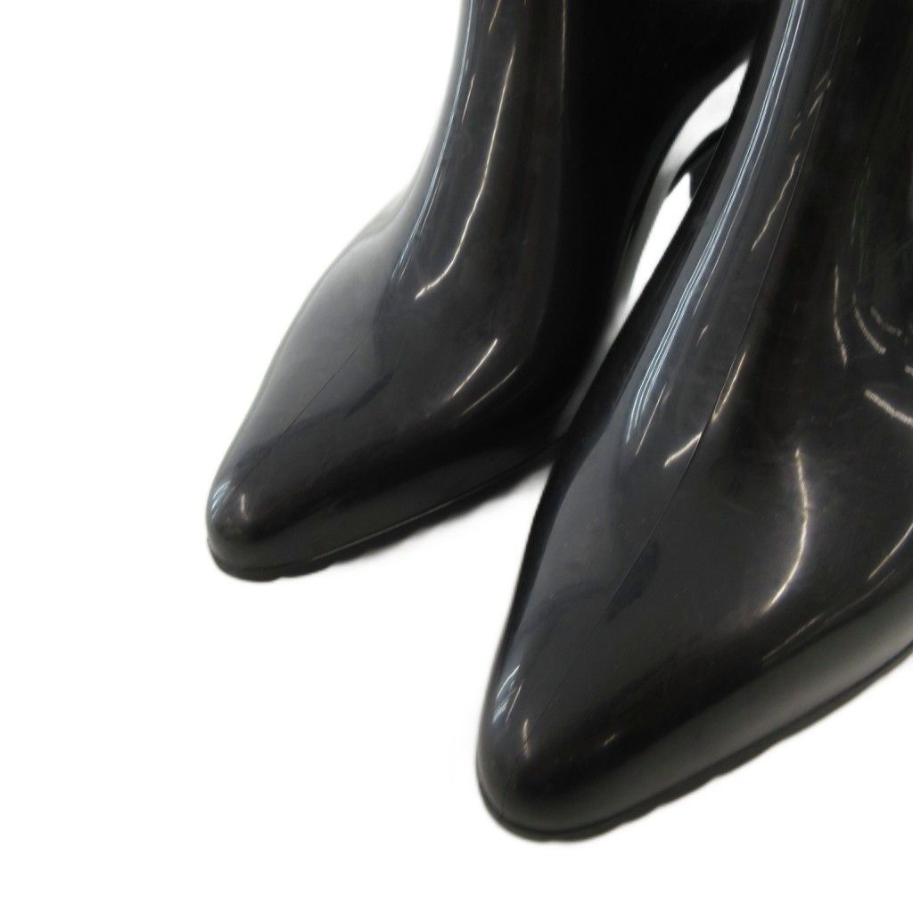 グッチ GUCCI レインブーツ ショート インターロッキング ピンヒール