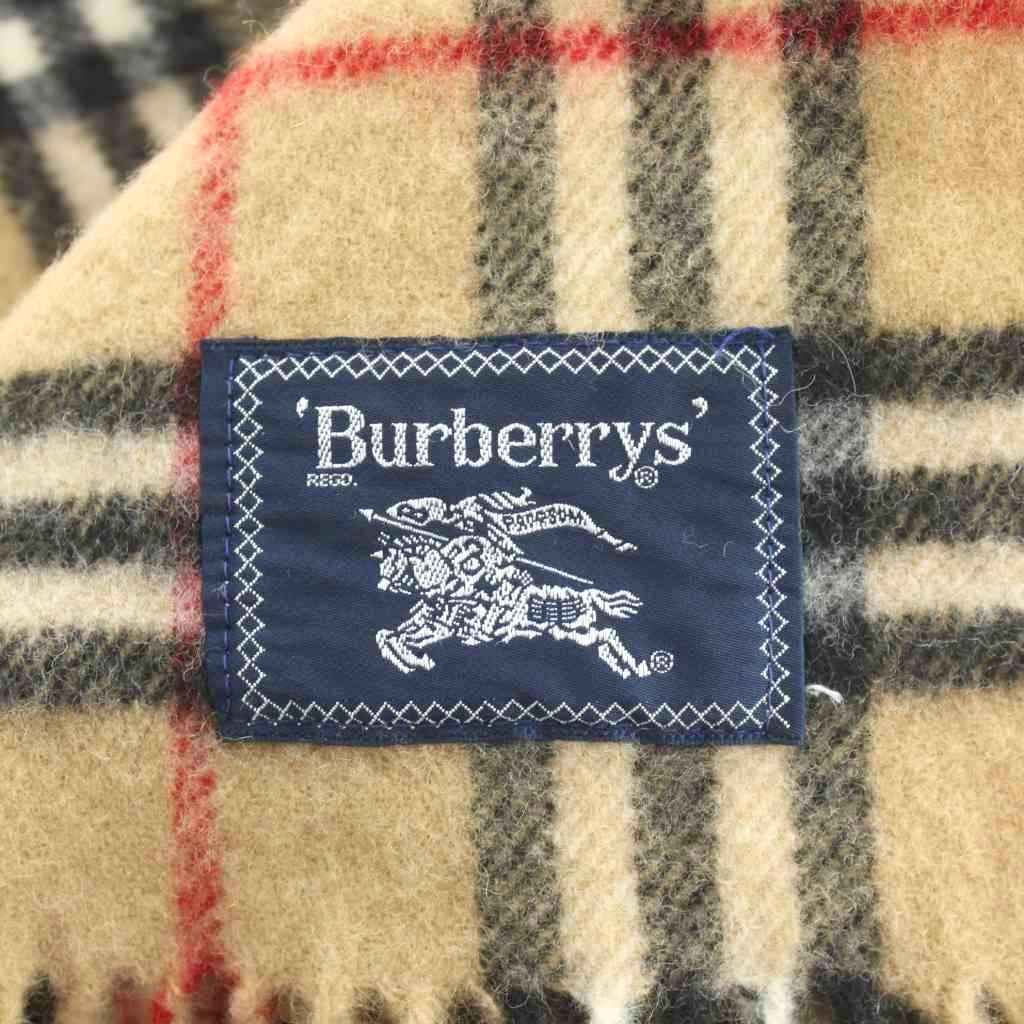  バーバリーズ Burberrys ひざ掛け ウール ベージュ ノバチェック フリンジ KW GY 18 その他 小物
