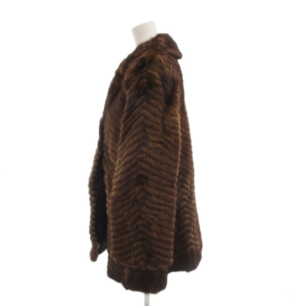 9.8千円からお値下げ◎EMBA エンバ シェアード ウィーゼル ファーコート EMBA エンバ ファーコート 毛皮 ミンクファー シェアード ショート丈