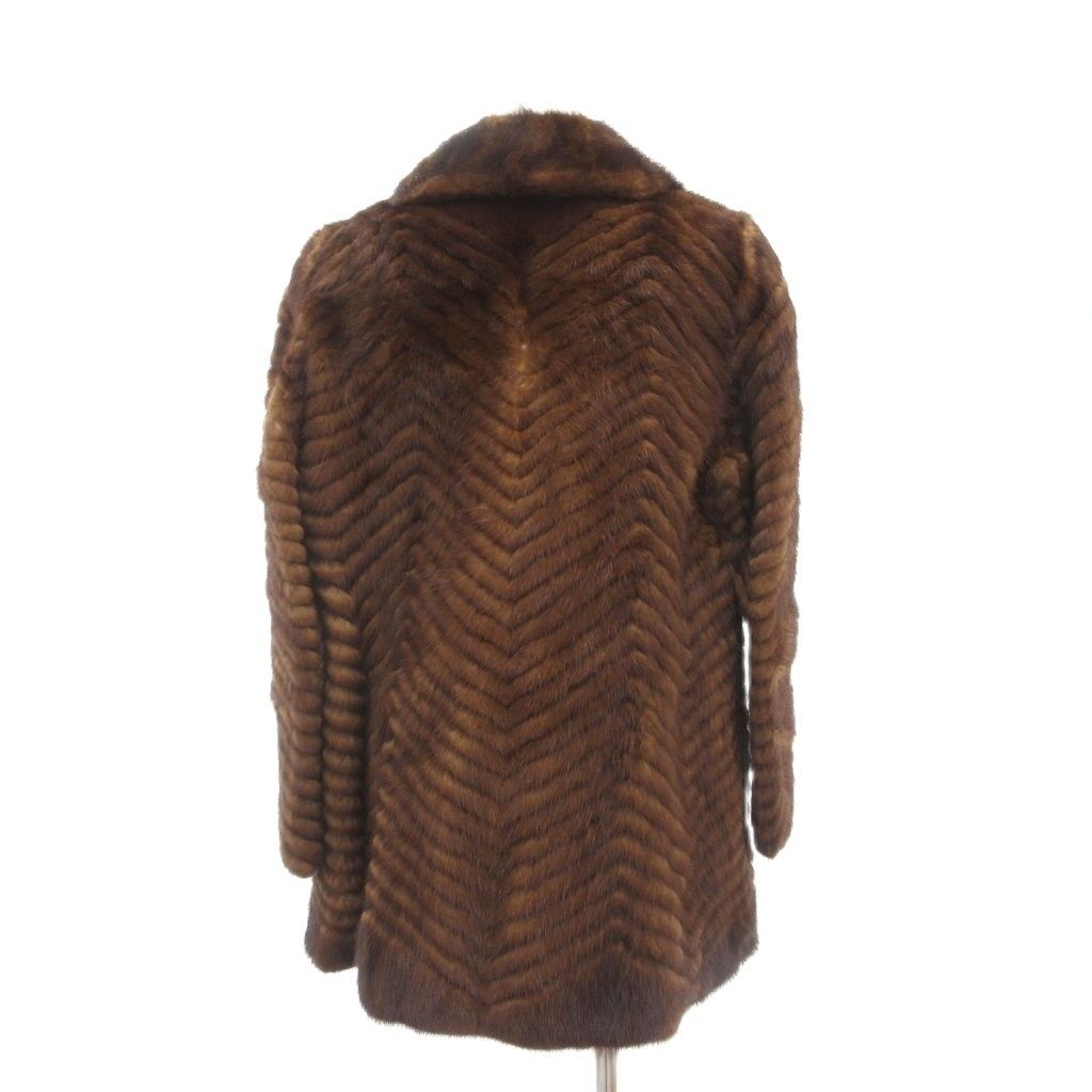 9.8千円からお値下げ◎EMBA エンバ シェアード ウィーゼル ファーコート EMBA エンバ ファーコート 毛皮 ミンクファー シェアード ショート丈