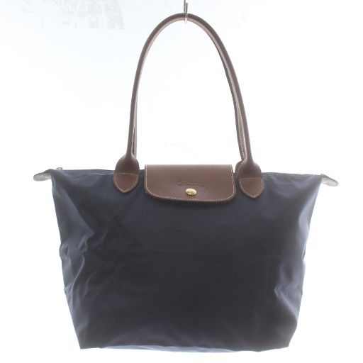 ロンシャン ル プリアージュ Le Pliage small トートバッグ ワンショルダー ナイロン 折りたたみ ロゴ 紺 ネイビー XZ GY 14