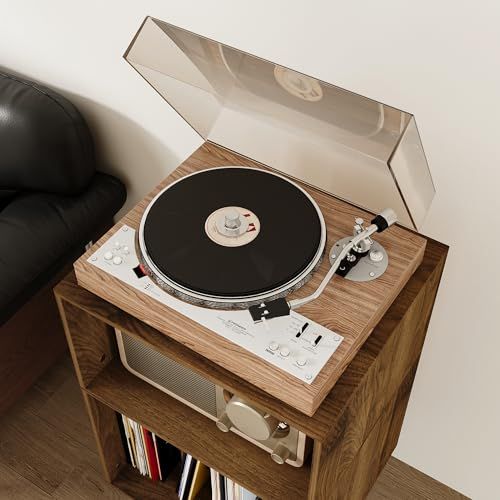 CDラック DVDラック 小さめ 幅46 飾り棚 木製 薄型 ディスプレイ おしゃれ リビング収納 ブラウン