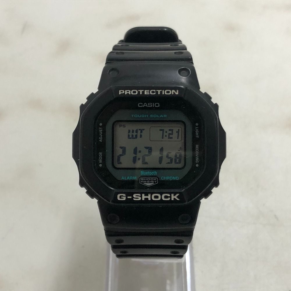 02 w 21848 ジーショック G SHOCK 電波 タフソーラー ブラック タイ製 メンズ 箱 説明書あり 腕時計 GW B 5600 MG 1 品