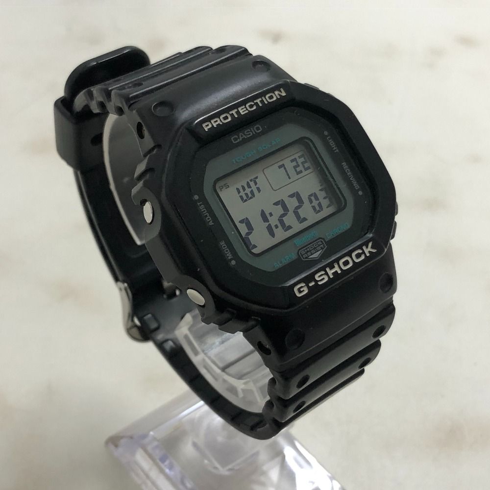  02 w 21848 ジーショック G SHOCK 電波 タフソーラー ブラック タイ製 メンズ 箱 説明書あり 腕時計 GW B 5600 MG 1 品 腕時計(デジタル) 時計