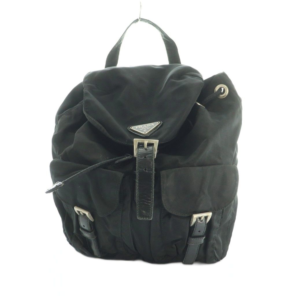 プラダ PRADA リュックサック デイバッグ 黒 ブラック SS OS