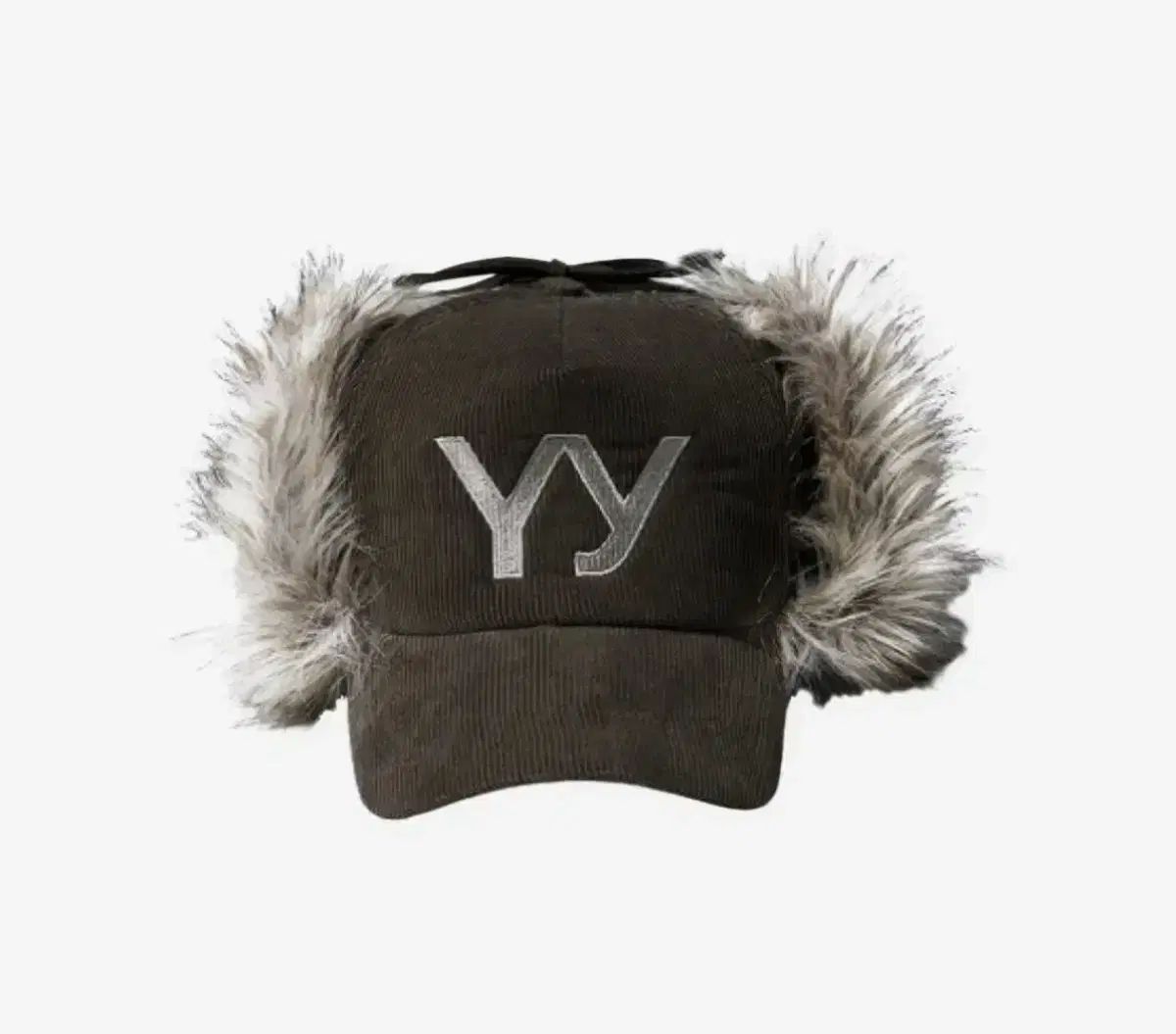 オープン Yy ポー ファー コーデュロイ イヤーフラップ キャップ
