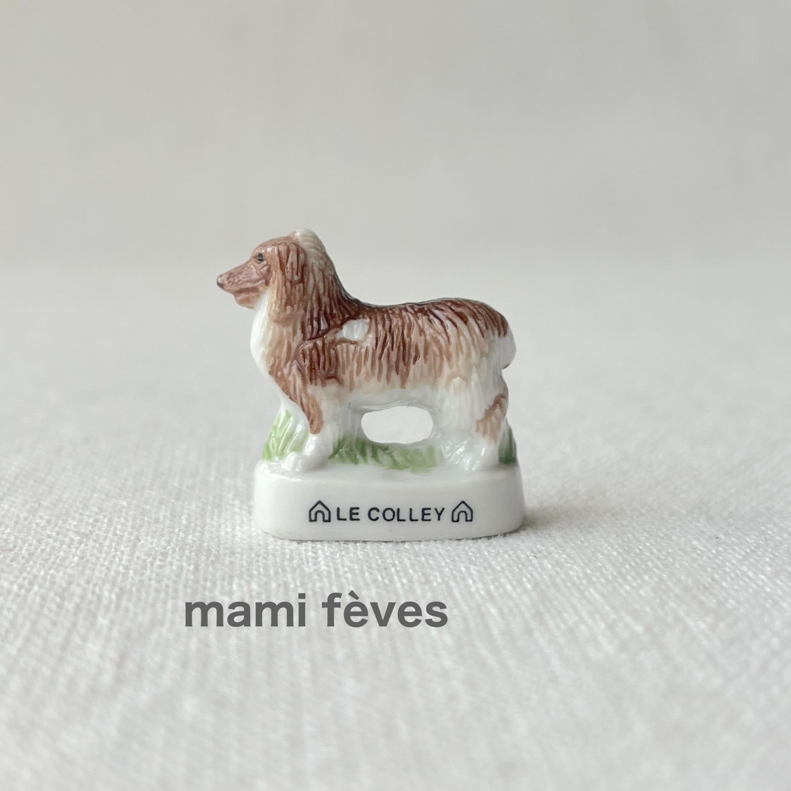 フェーヴ コリー 犬 フランス フェーブ ミニチュア陶器 m-0403 - メルカリ