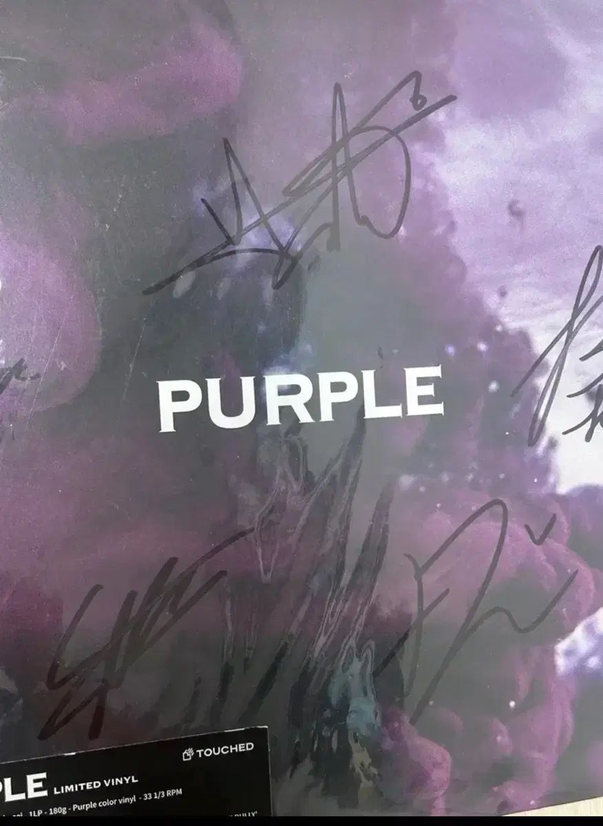 触れた PURPLE パープル LP 初版 開封 盤 サイン盤