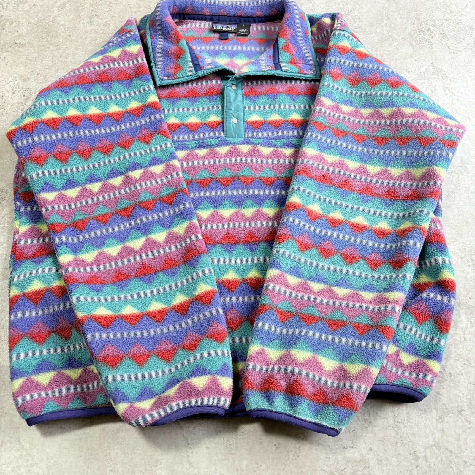 90s 1998年 USA製 patagonia Synchilla Snap T Pullover 【 purple