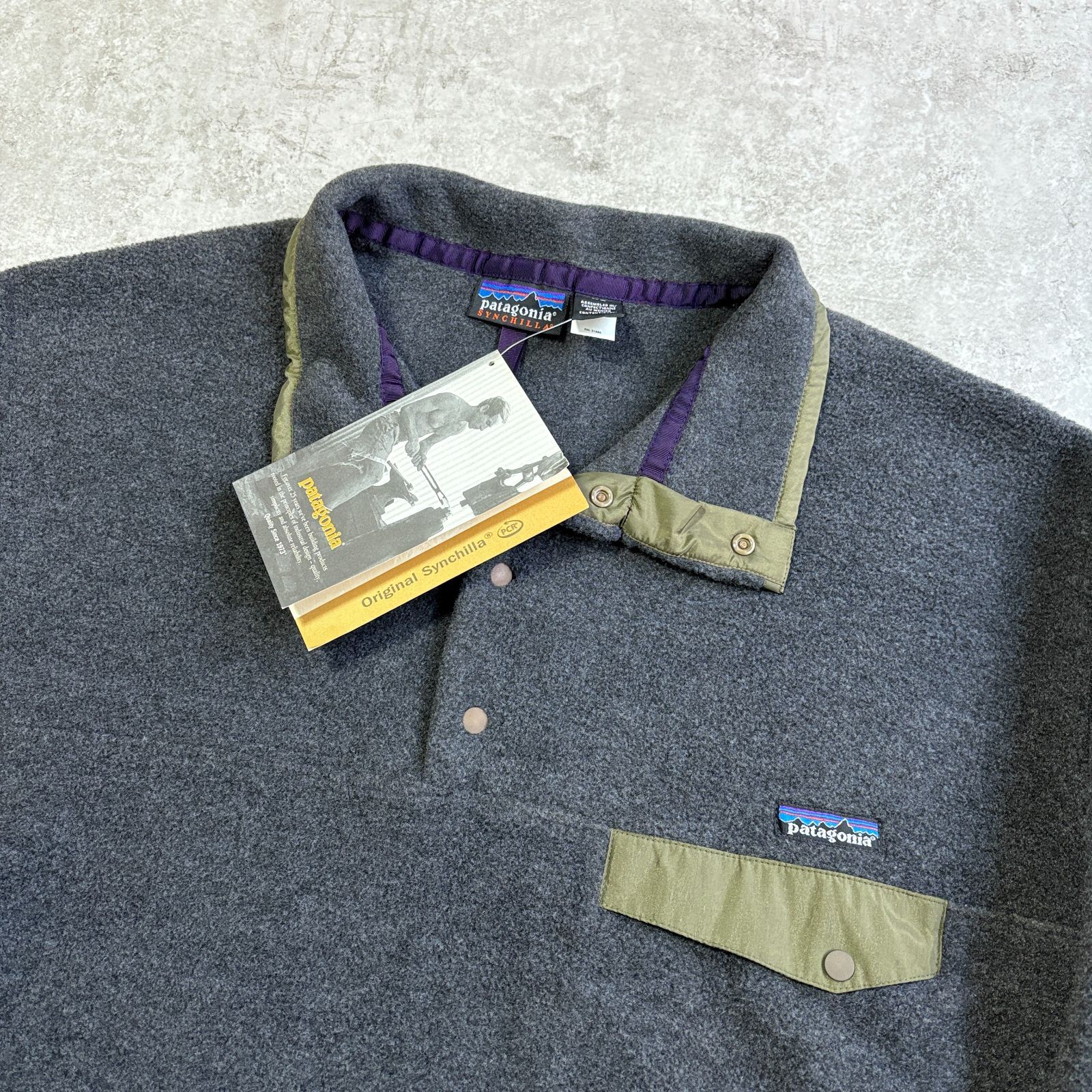 90 s 1999年 MEXICO製 patagonia Synchilla Snap T Pullover darkgray パタゴニア シンチラ スナップT プルオーバー フリース ダークグレー